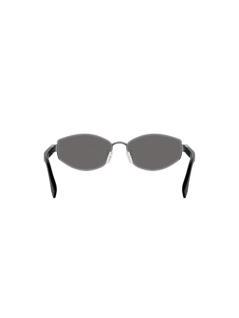 New FENDI Women's Sunglasses Metal Frame BAGUETTE FE40216U 14A 56 Silver